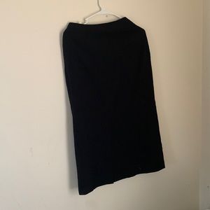 Long Black Pencil Skirt